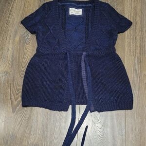 Aeropostale Navy Blue Cardigan Sweater